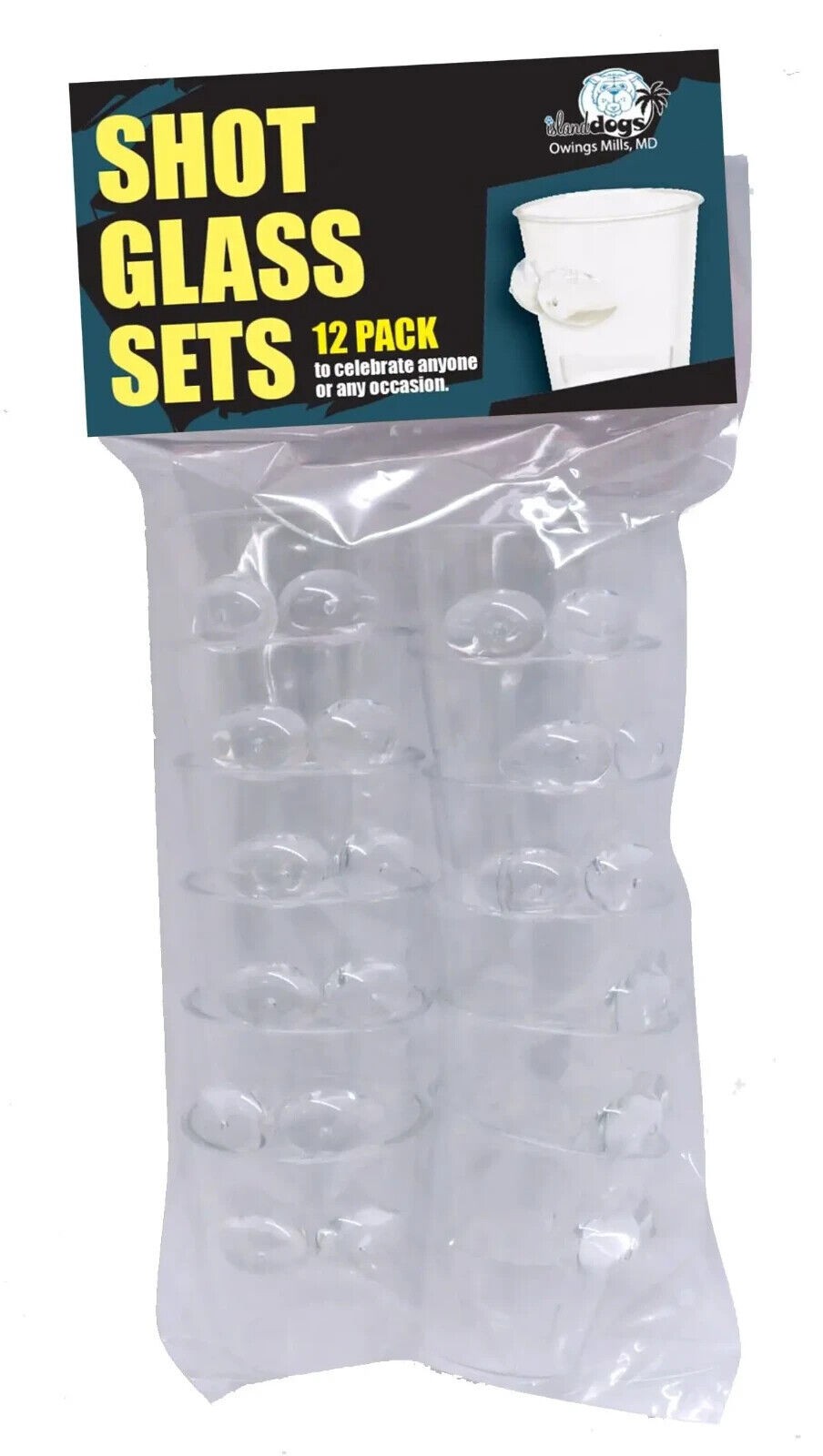 12pk Boobie Boob Shot Glasses – Funny Plastic Drink Party Cups Gag Joke