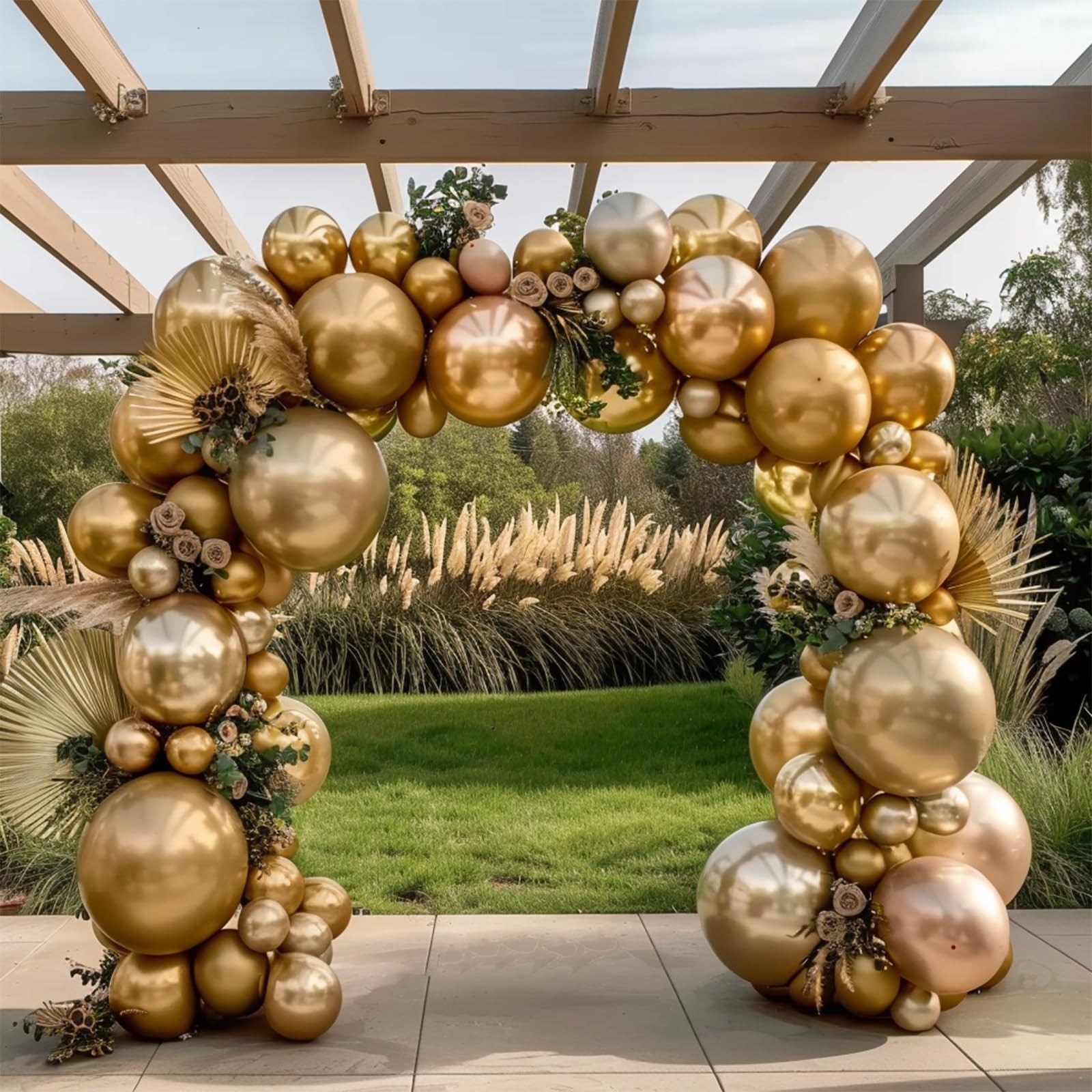 Gold Balloon Arch Kit Different Sizes Chrome Metallic Gold Balloons for Baby …