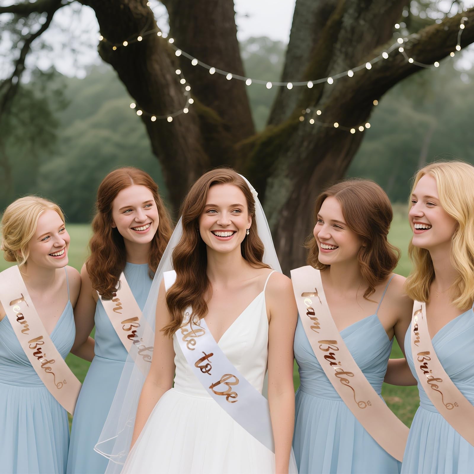 Team Bride Bachelorette Sash Set 1 “Bride to Be” and 6 “Team Bride” Sashes