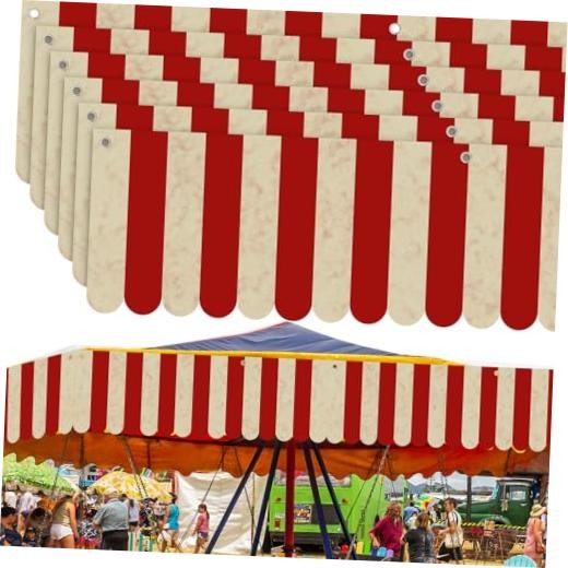 Tingjoo Pcs Carnival Circus Tent Awning Decorations Carnival Circus Theme 6