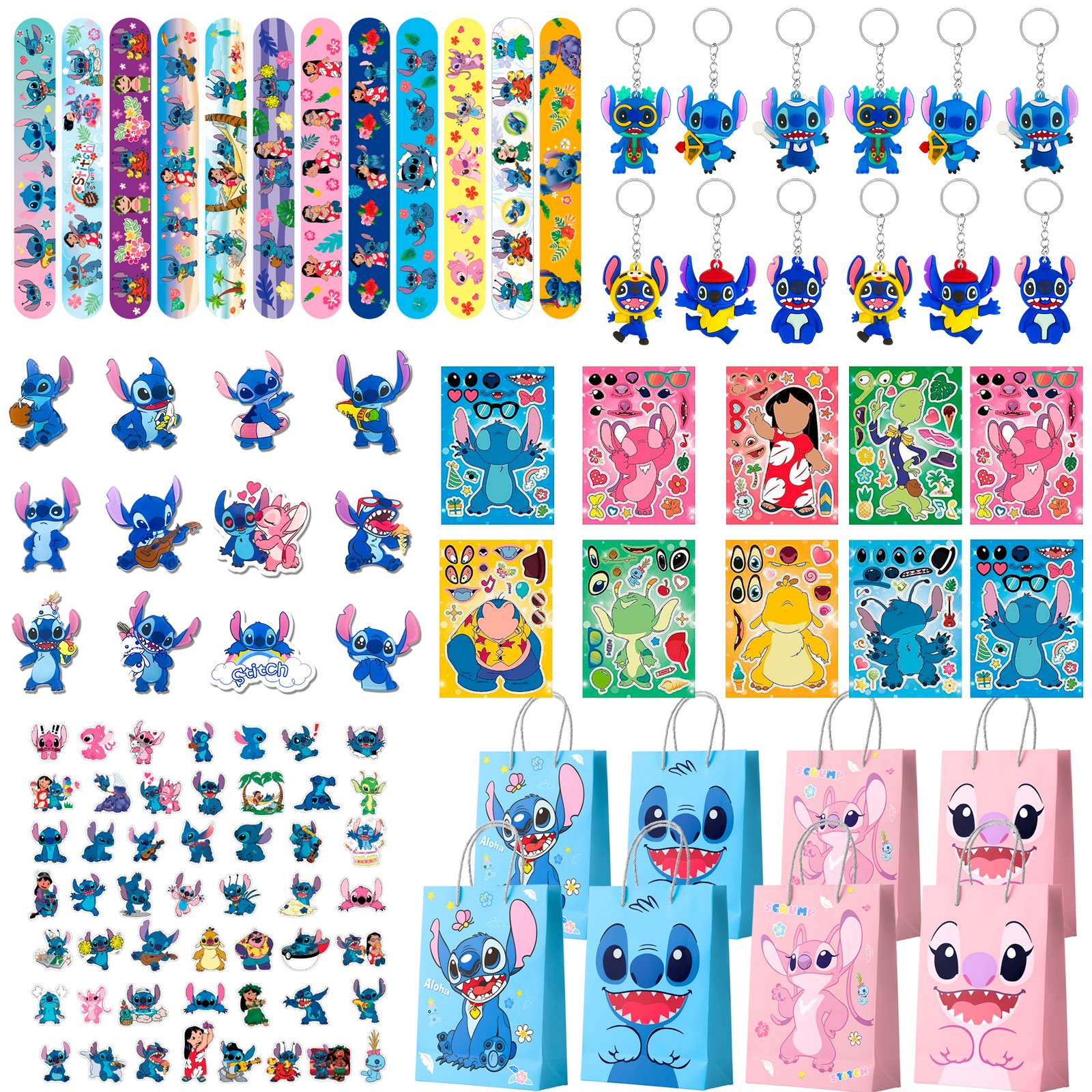Lilo & Stitch Party Bag Fillers 110 Pcs Stitch Party Favors Gift Bags Supplies