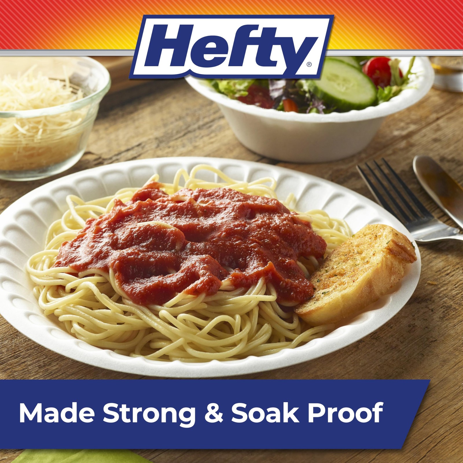 Hefty Everyday 9 Inch Foam Plates, White, 45 Count Pack of 1