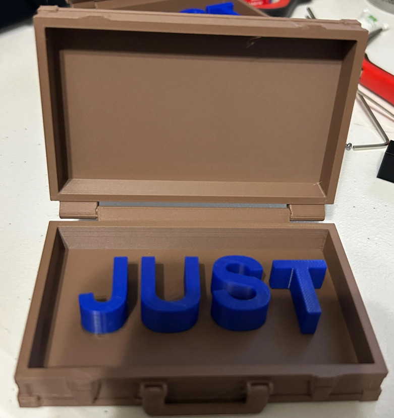 Gag Gift…BUSINESS NOVELTY…..CUTE!! FUNNY Just in Case Brown Case