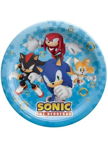 Sonic The Hedgehog Round 9″ Paper Plates (8 count)