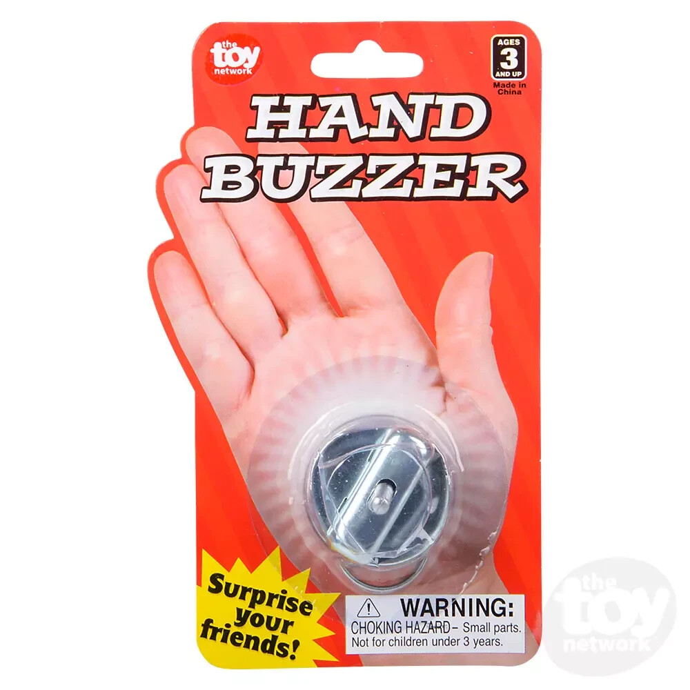 Metal Hand Joy Buzzer – Shaker Shocker Practical Joke Gag Prank Wind-Up