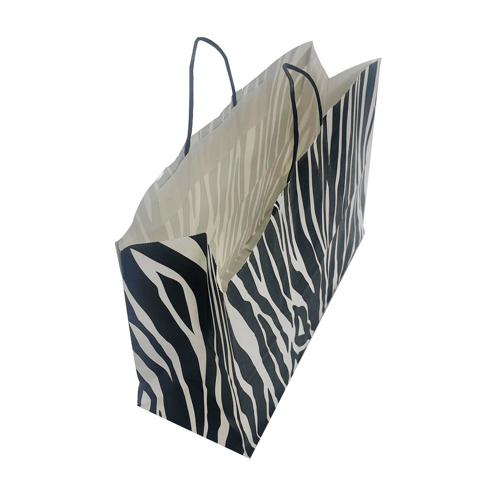 16″ Kraft Paper Gift Bag with Twisted-paper Rope Handles for all Occasion-PACK 4