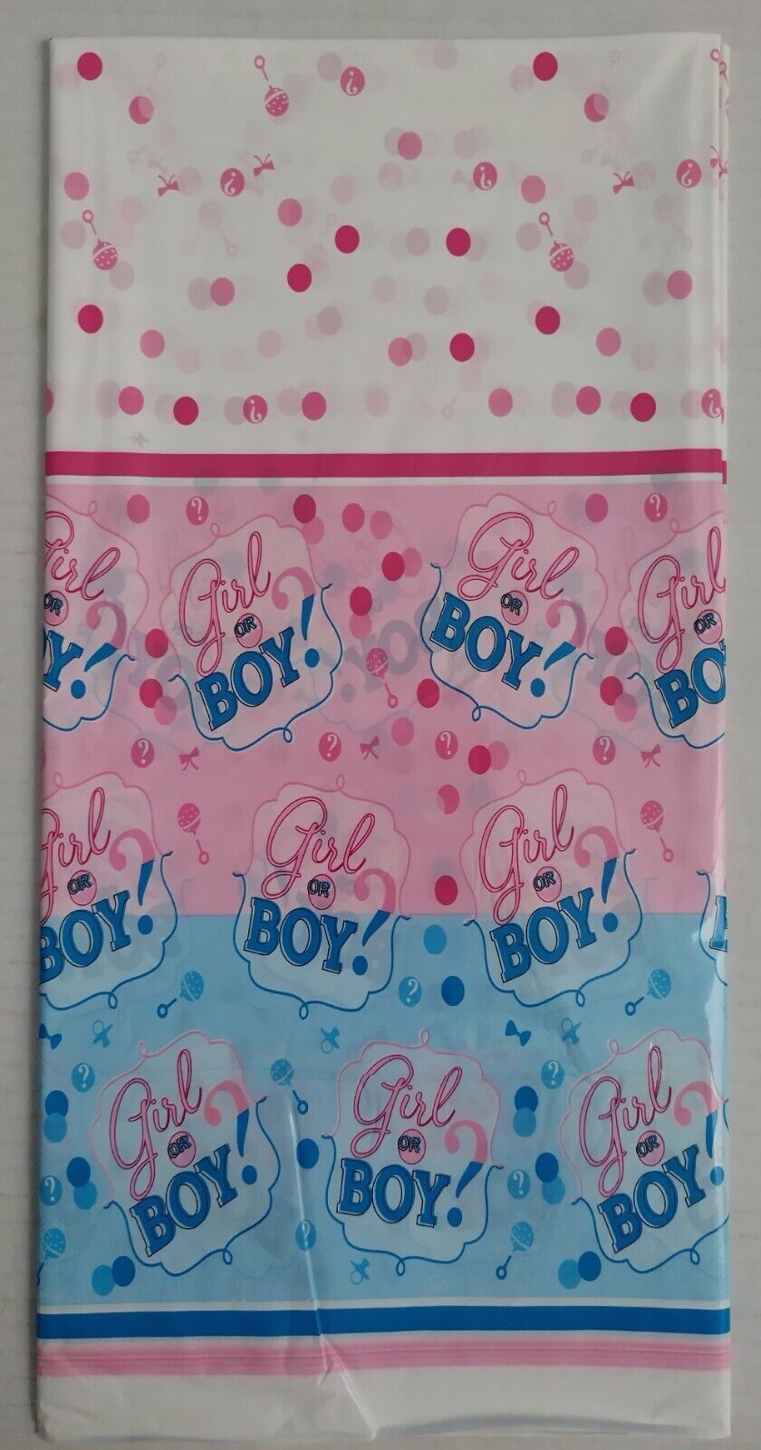 Gender Revel Table Cover Decoration Unisex Adult Tablecloth Baby Showers Party