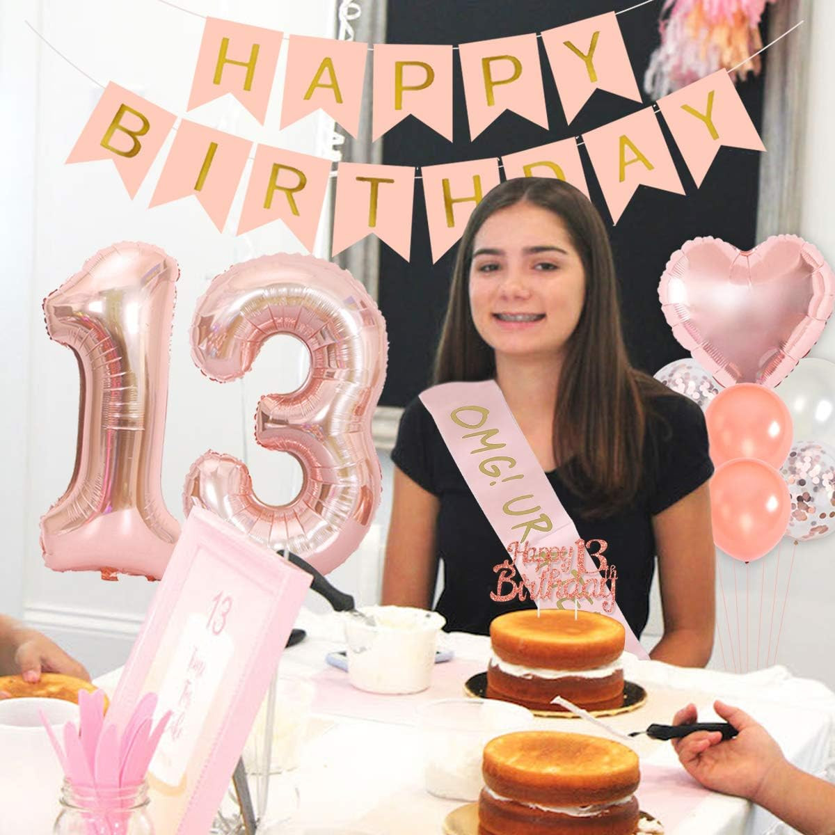 Teenager Birthday Party Decoration 13Th Birthday Party Decorations for Girls wit